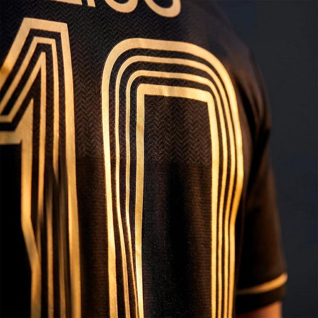 Flamengo Zico 1981 Retrô Preto e Ouro - back number