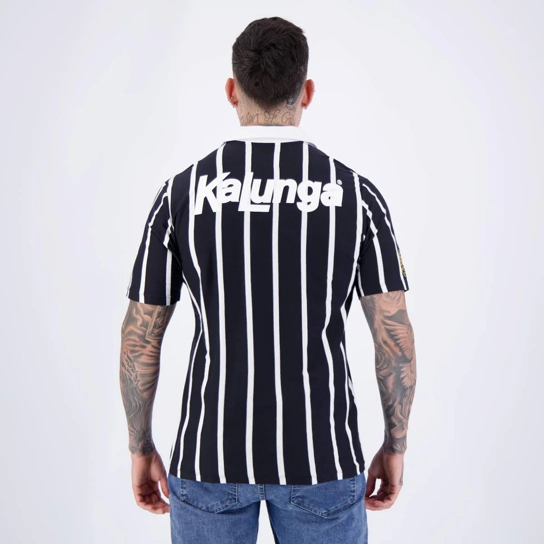 Corinthians Retrô Polo Coimbra Kalunga - back